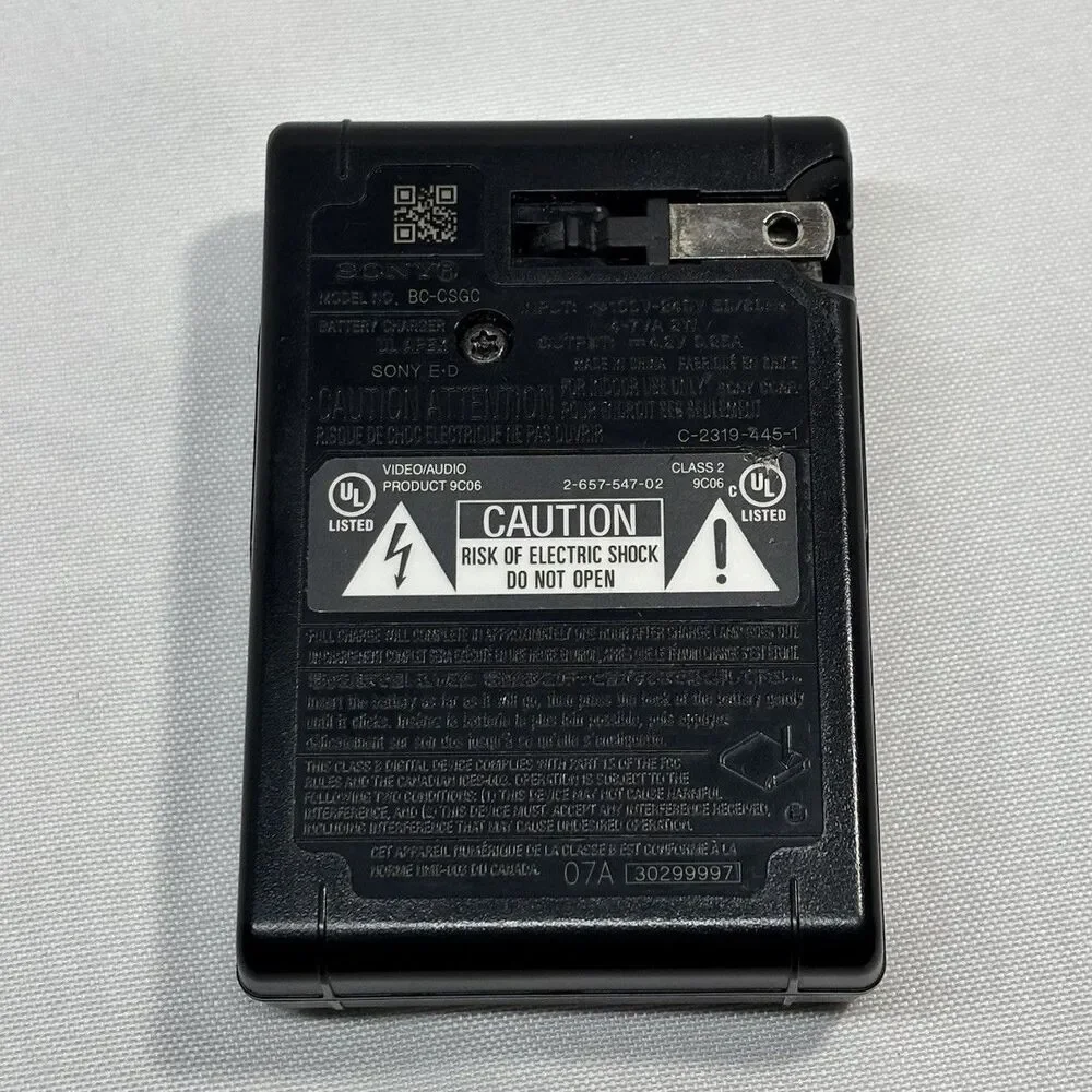 Used BC-CSG BC-CSGB BC-CSGC Battery Charger For SONY NP-BG1 NP-FG1 DSC-H10 OEM